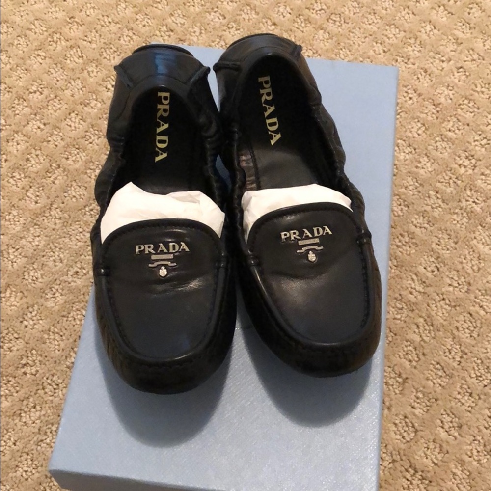 Black Prada loafers